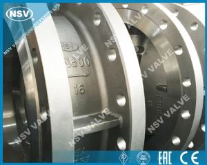 Válvula de mariposa de brida excéntrica triple