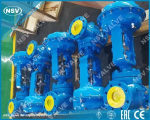 Válvula de control neumática de acero al carbono