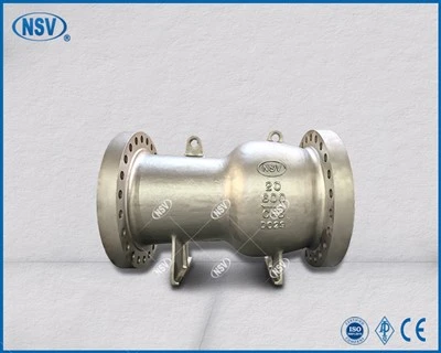 Válvula de retención de flujo axial de cuerpo extendido WCB